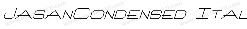 JasanCondensed Itali字体转换